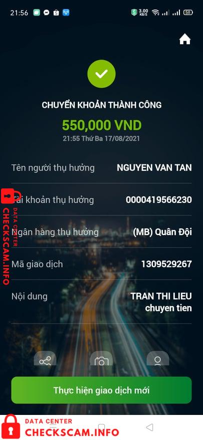 针对的证据 Nguyen Van Tan