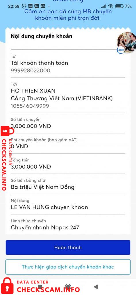 针对的证据 Ho Thien Xuan