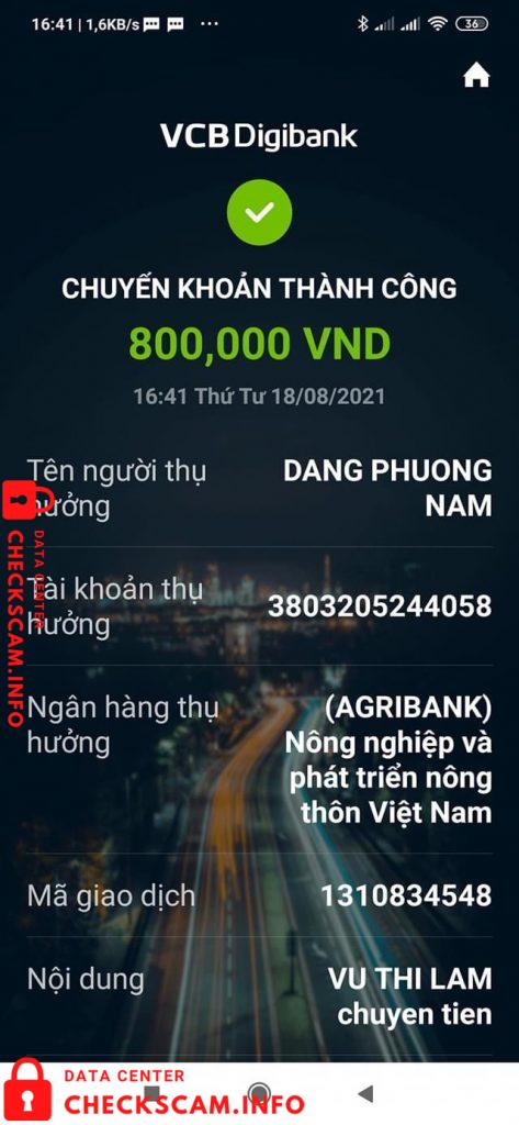 针对的证据 Dang Phuong Nam