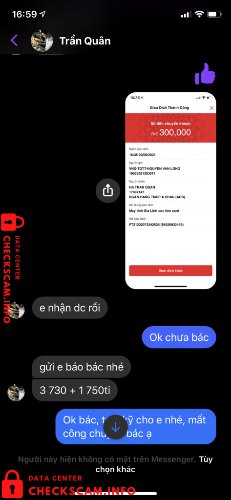 针对的证据 Ha Tran Quan