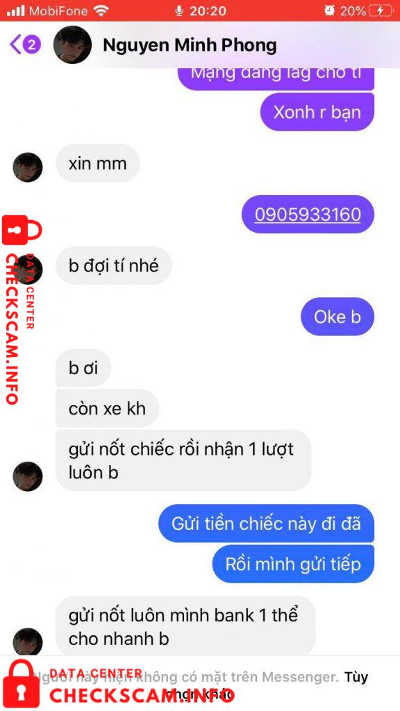 针对的证据 Nguyen Minh Thong