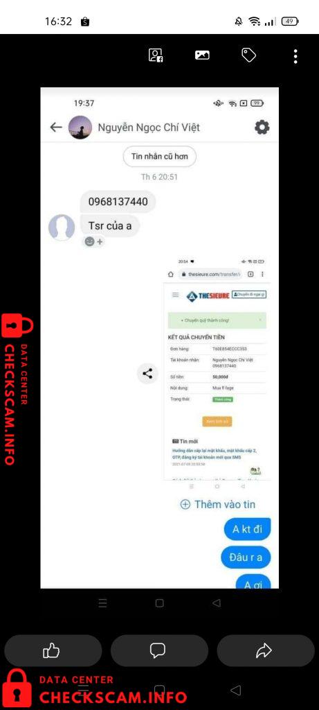 针对的证据 Nguyễn Thị Sự