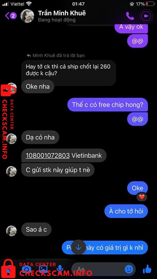 针对的证据 Trần Minh Khuê
