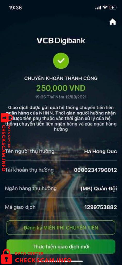 针对的证据 Hà Hồng Đức
