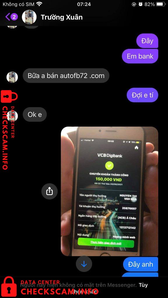 针对的证据 Nguyễn Thị Vân Nga