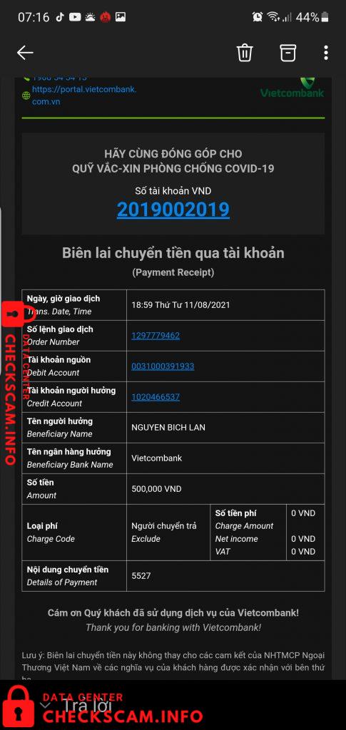 针对的证据 Dao Thi Thuy