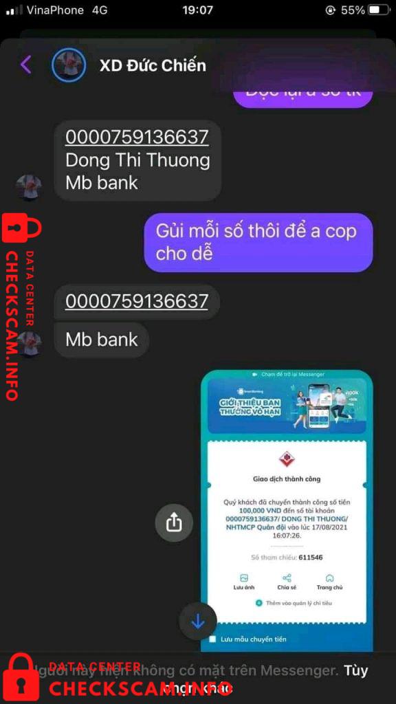 针对的证据 Dong Thi Thuong