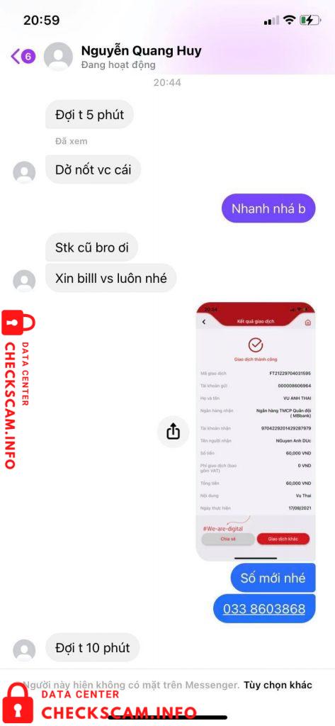 针对的证据 Nguyen Anh Duc