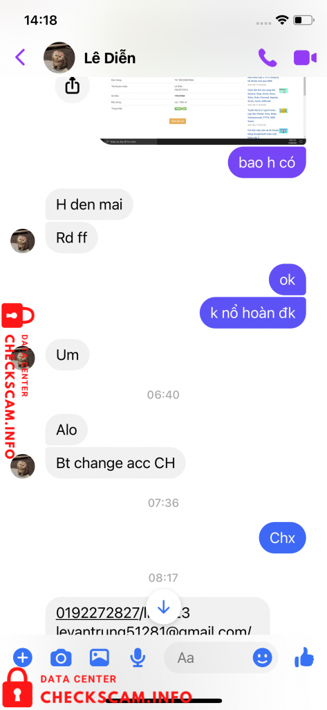 针对的证据 Lê Điên