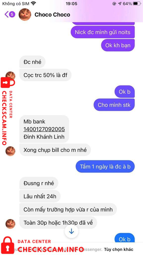 针对的证据 Dinh Khanh Linh