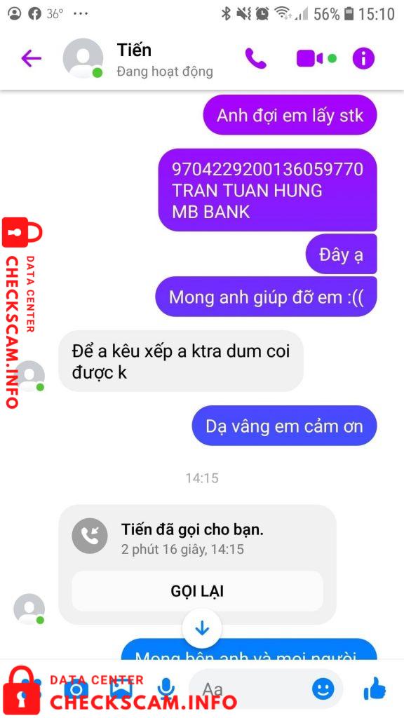 针对的证据 Duong Ngoc Tien