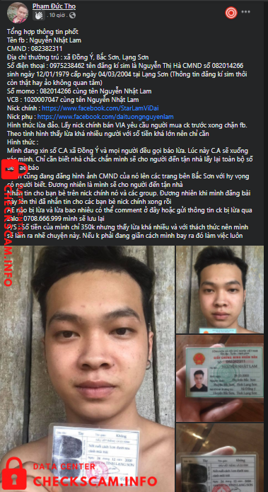 针对的证据 Nguyễn Nhật Lam