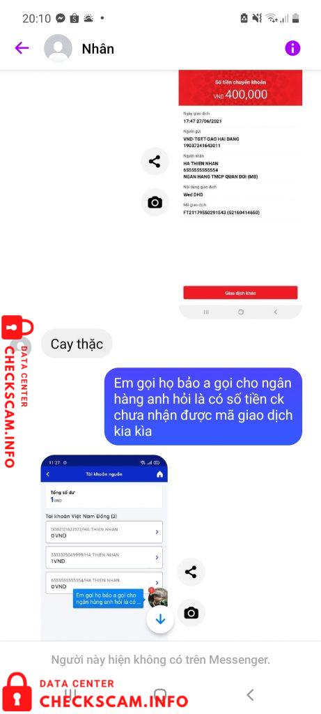 针对的证据 Ha Thien Nhan