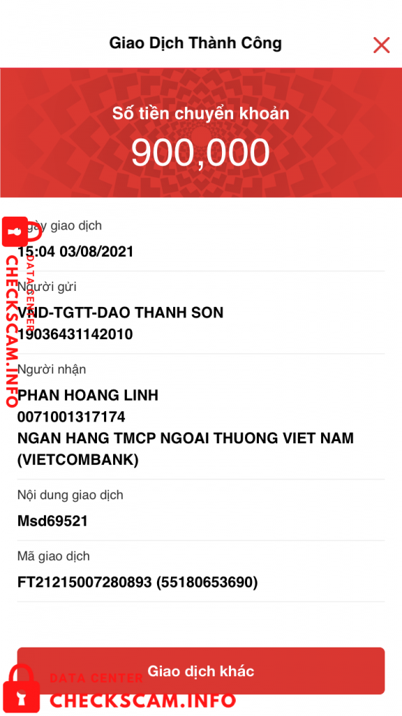 针对的证据 Phan Hoang Linh