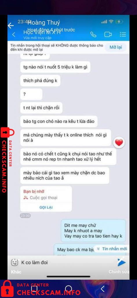 针对的证据 Tran Vu Hao