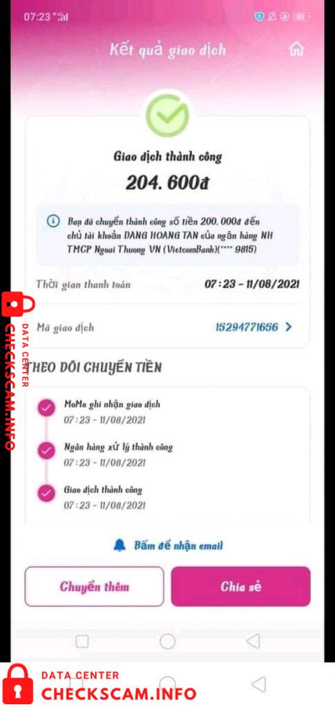 针对的证据 Dang Hoang Tan