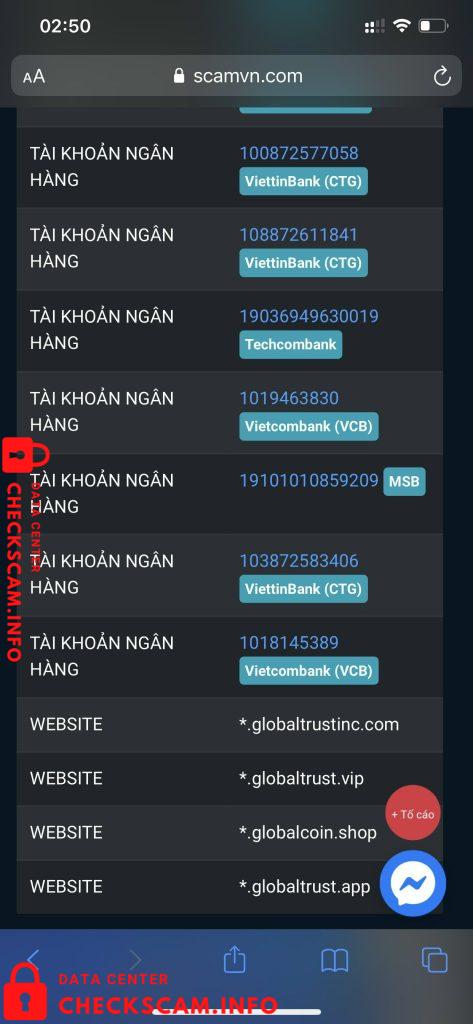 Evidencia contra Lê Thị Hồng Thu