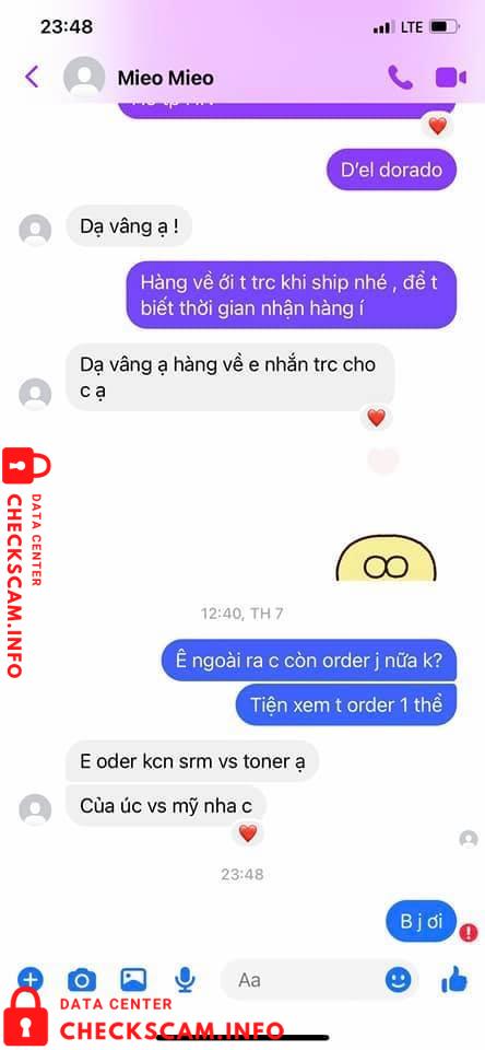 Evidencia contra Lê Thị Phương Liên