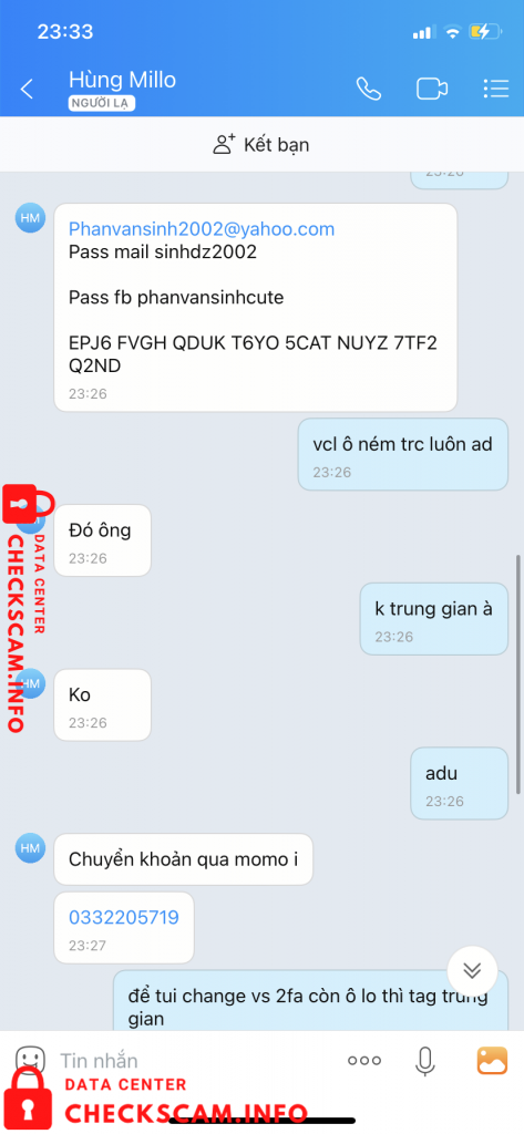 Evidencia contra Nguyen Vinh Hung