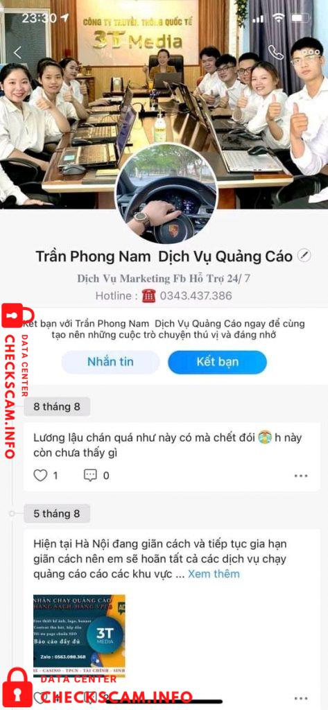 Evidencia contra Trần Phong Nam