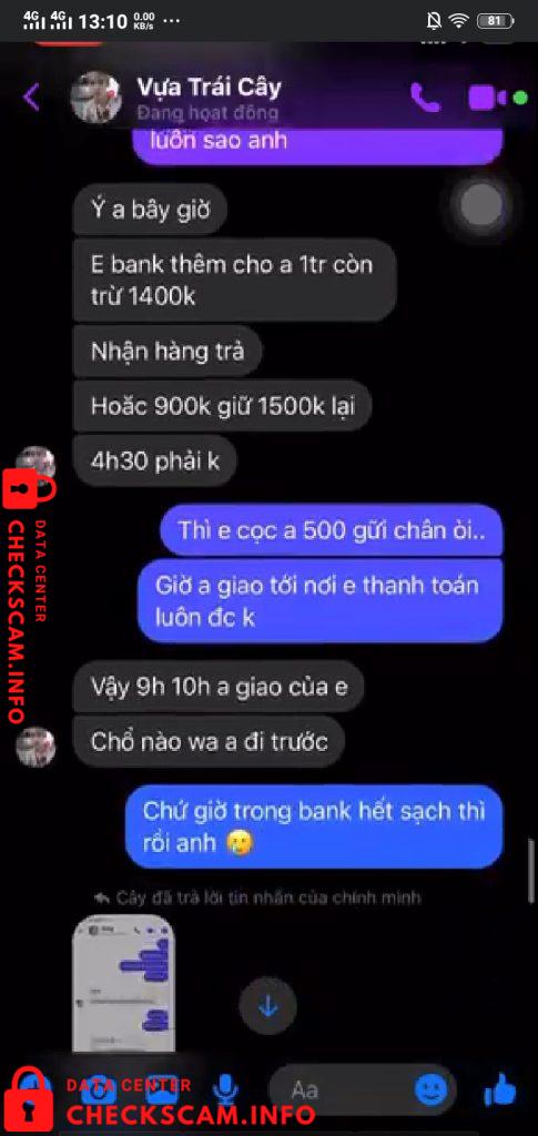Evidência contra Nguyen Manh Thang