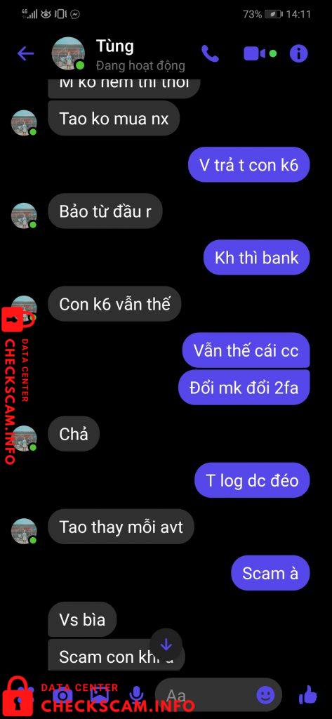 Evidência contra Đỗ Thanh Tùng