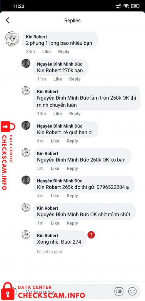 Evidencia contra Nguyen Dinh Minh Duc