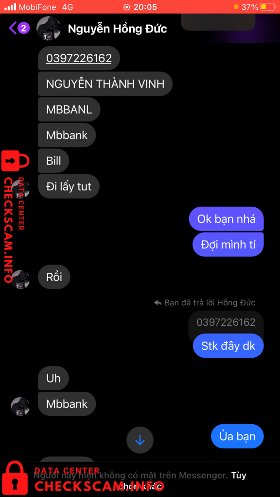 Evidencia contra Nguyễn Thành Vinh