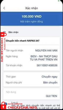 针对的证据 Nguyen Hai Van
