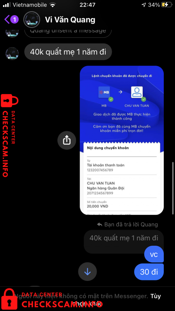 针对的证据 Chu Van Tuan