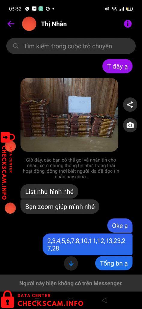 Evidence against Nguyễn Thị Nhàn