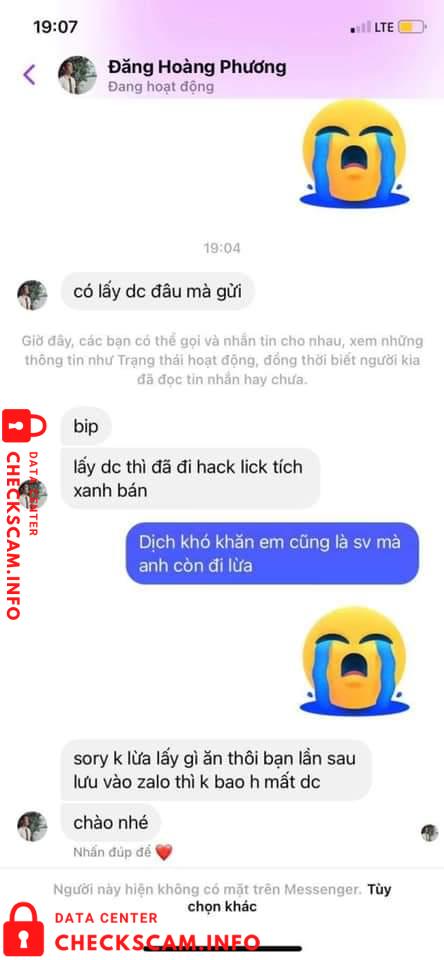 Evidence against Dang Hoang Phuong