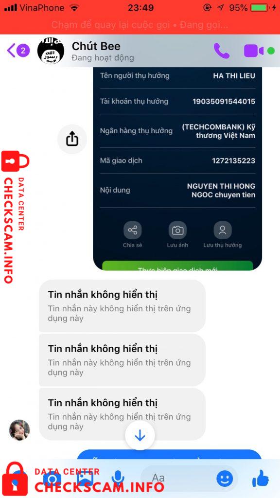 Evidence against Ha Thi Lieu