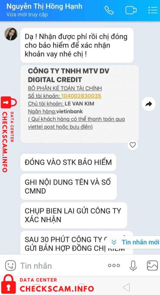 Evidencia contra Le Van Kim