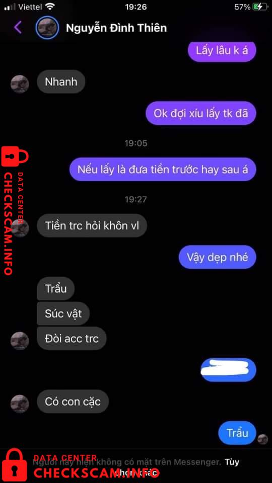 หลักฐานที่เป็นโทษต่อ Nguyễn Đình Thiên