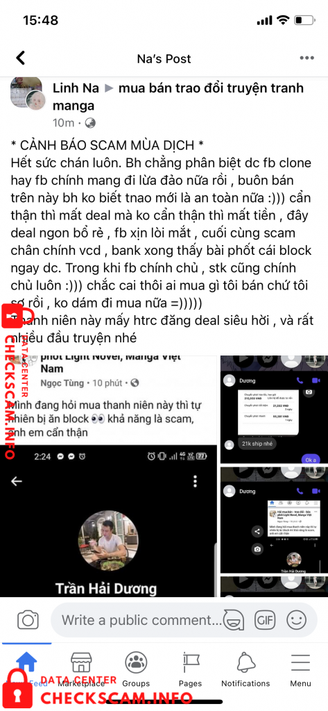 หลักฐานที่เป็นโทษต่อ Tran Hai Duong