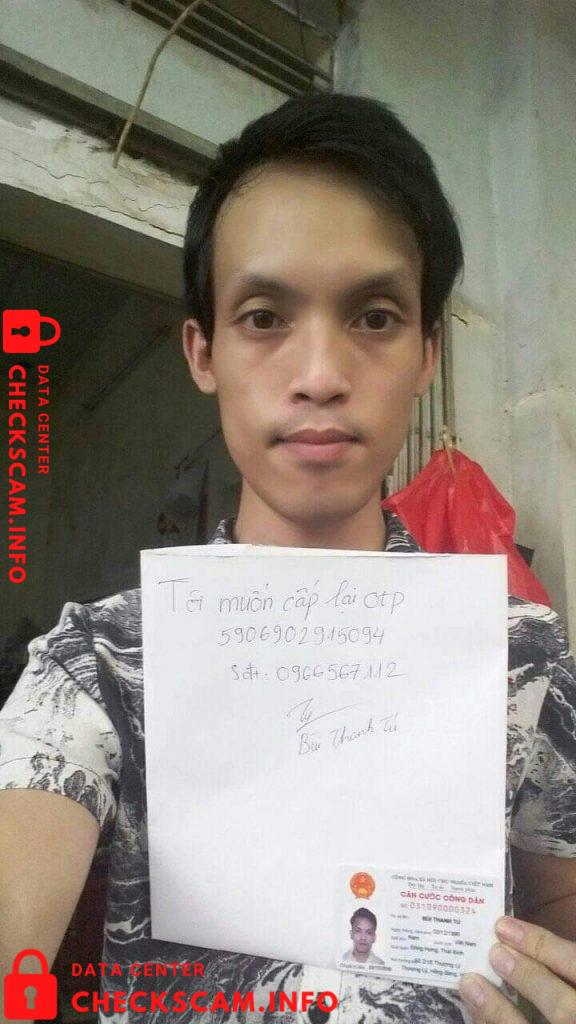 Evidencia contra Bùi Thanh Tú