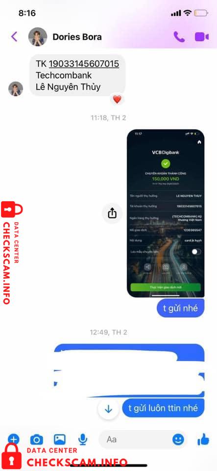Evidência contra Lê Nguyên Thủy