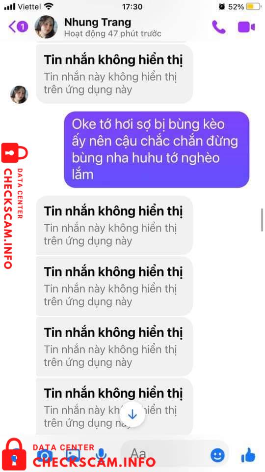 Evidência contra Nguyen Thu Tra
