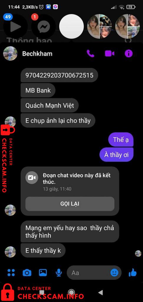 针对的证据 Quach Manh Viet