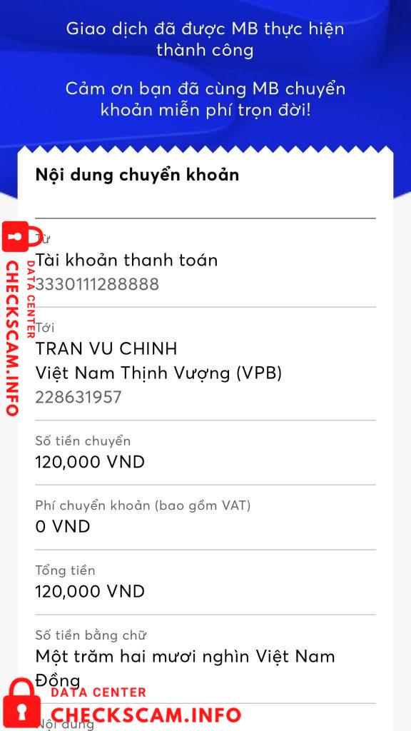 针对的证据 Tran Vu Chinh
