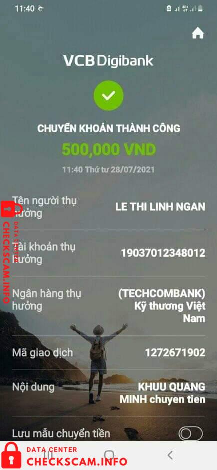 针对的证据 Le Thi Linh Ngan