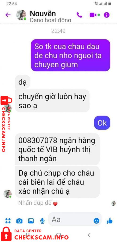 针对的证据 Huỳnh Thị Thanh Ngân