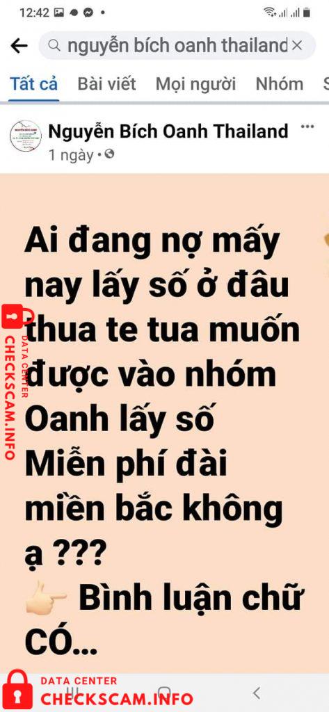 Evidencia contra Nguyen Bich Oanh