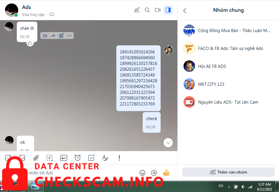 Evidencia contra Nguyễn Tuấn Đạt