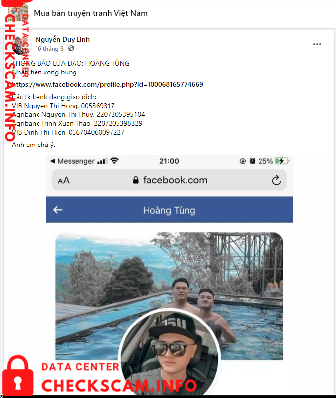 Evidencia contra Nguyen Thi Thuy
