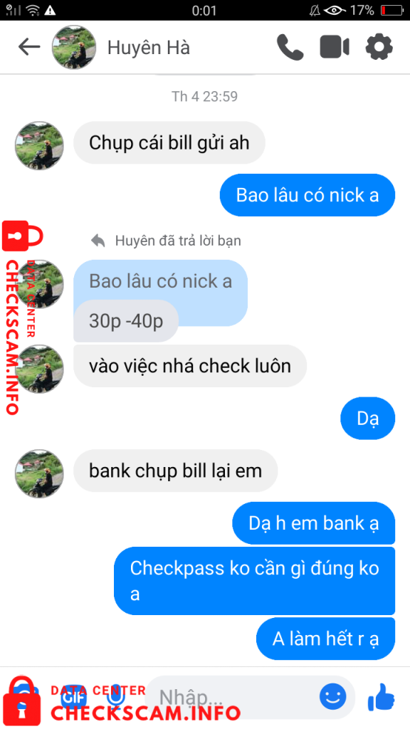 Evidencia contra Ha Van Huyen