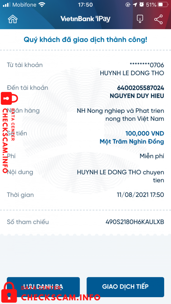Evidencia contra Nguyễn Duy Hiếu