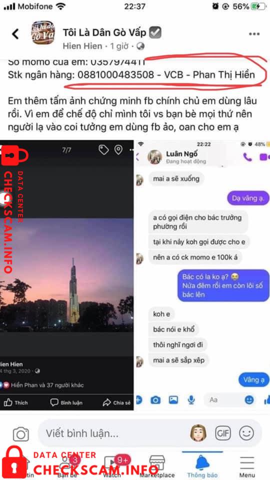 Evidencia contra Phan Thi Hien