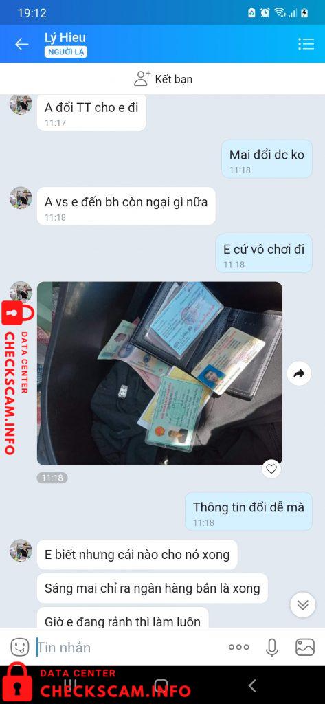 Evidencia contra Ly Hieu